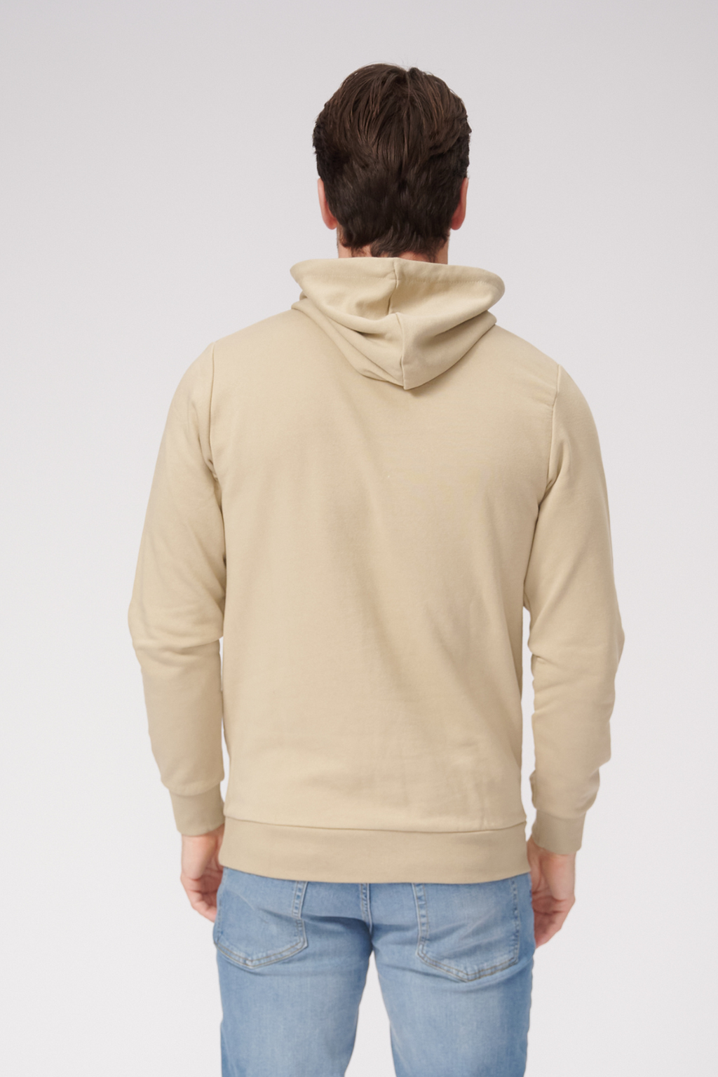 Basic Hoodie Sweat - Dark Beige