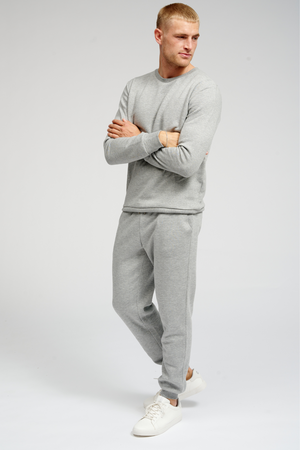 Basic Sweatpants -  Light Grey Melange