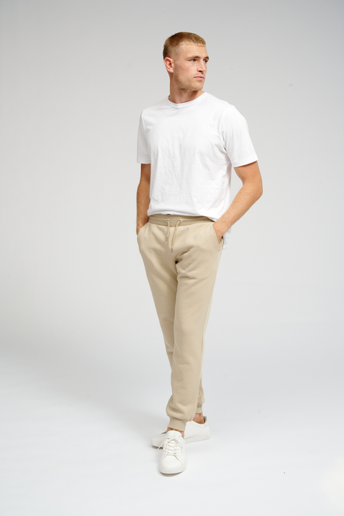 Basic Sweatpants - Mørk Beige - TeeShoppen - Sand/Beige