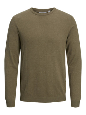 Basic Knit Crewneck - Green