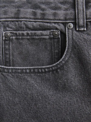 Performance Mom Jeans - Washed Black Denim