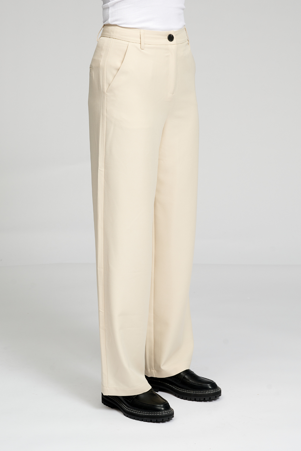 Classic Suit Trousers - Beige