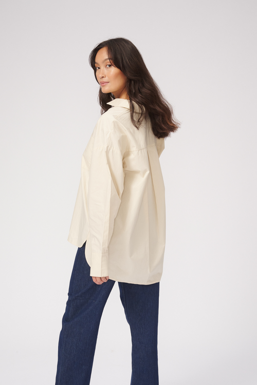 Relaxed Shirt - Beige - TeeShoppen - Sand/Beige