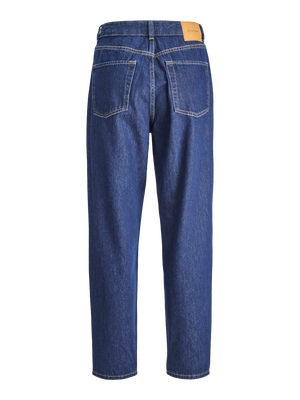 Performance Mom Jeans - Dark Blue Denim