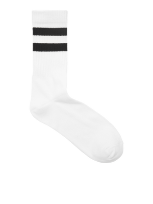 Sports Socks 5 pcs - White/Black