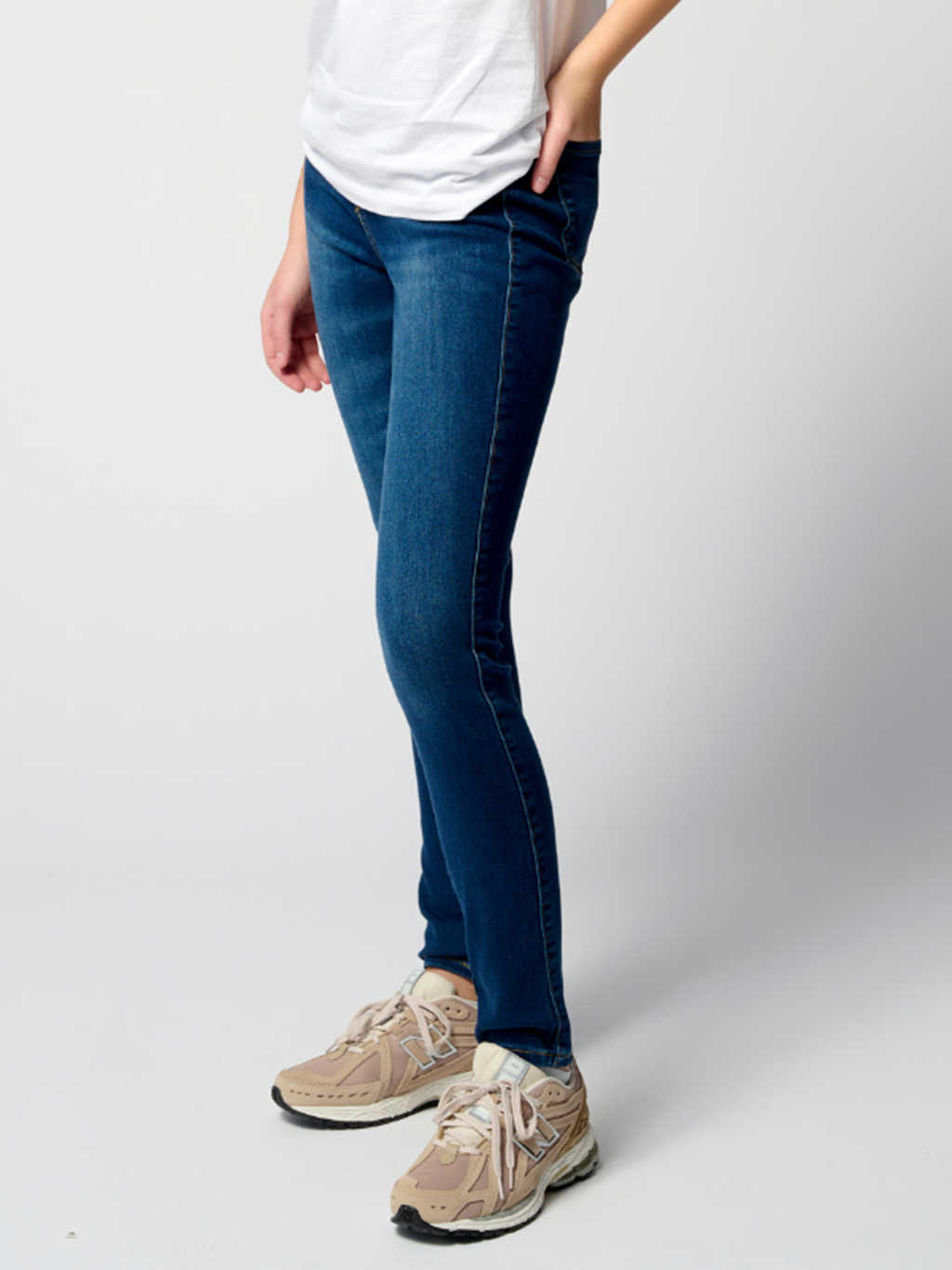 Performance Skinny Jeans - Dark Blue Denim