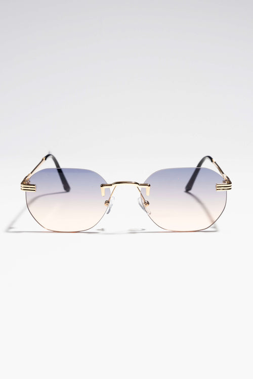 Rio Sunglasses - Gold/Blue