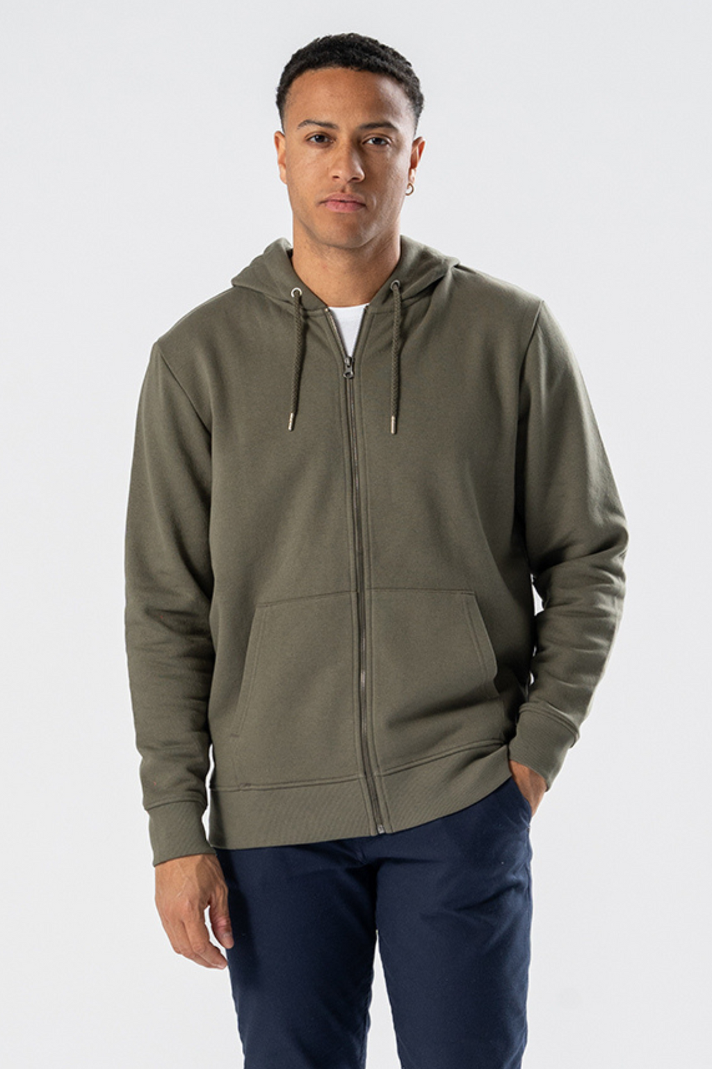 Zip Hoodie - Army Green