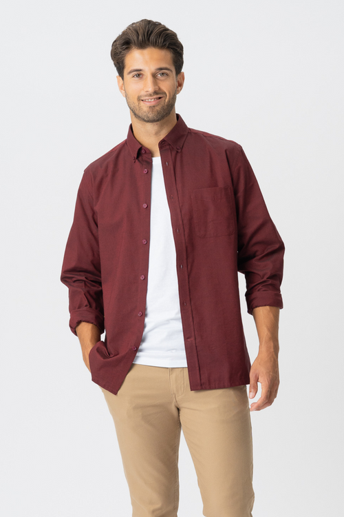 The Original Performance Oxford Shirt - Bordeaux