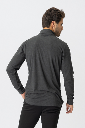 Rollneck jumper - Dark grey