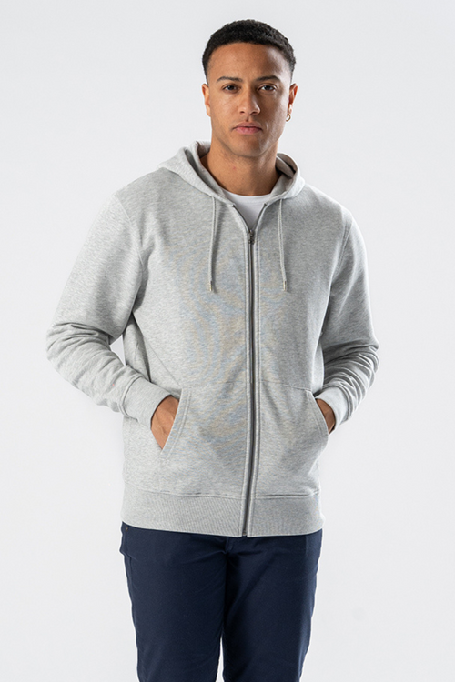 Zip Hoodie - Ash Grey