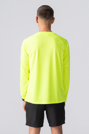 Long-sleeved Training T-shirt - Neon Yellow