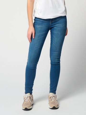 Performance Skinny Jeans - Medium Blue Denim