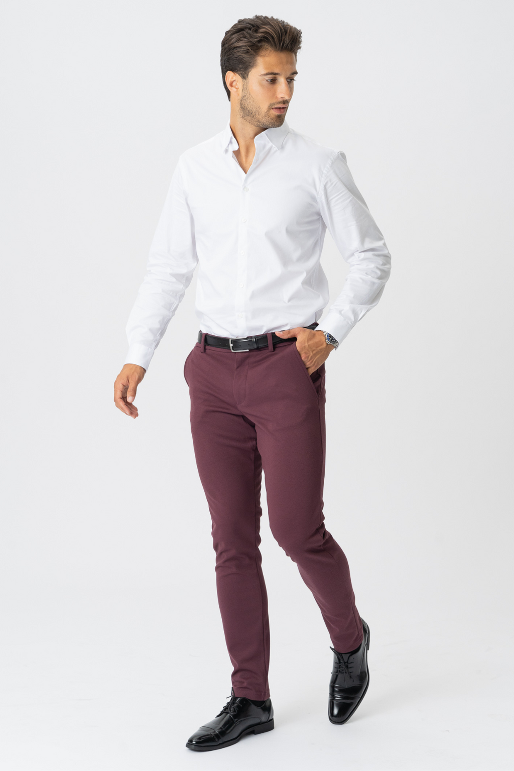 Performance Trousers - Burgundy