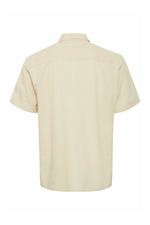 Short-sleeved Linen Shirt - Oyster Gray