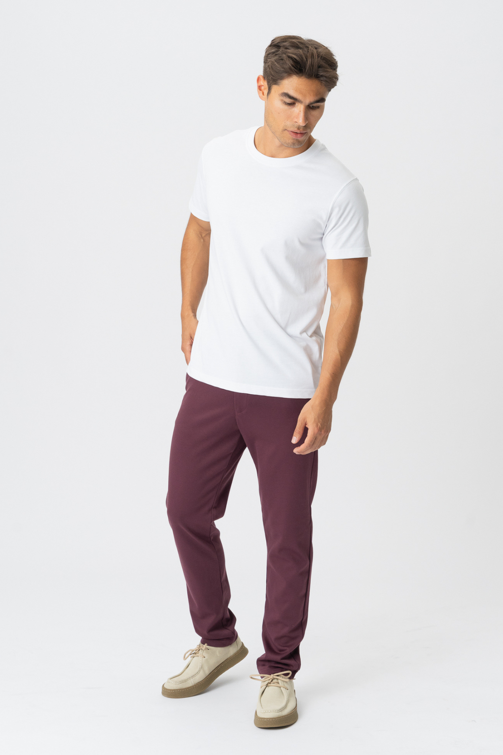 Performance Trousers - Burgundy