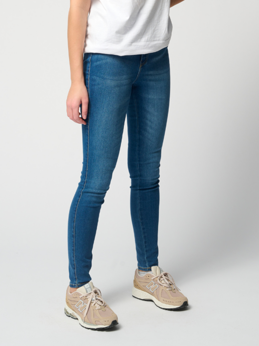 Performance Skinny Jeans - Medium Blue Denim