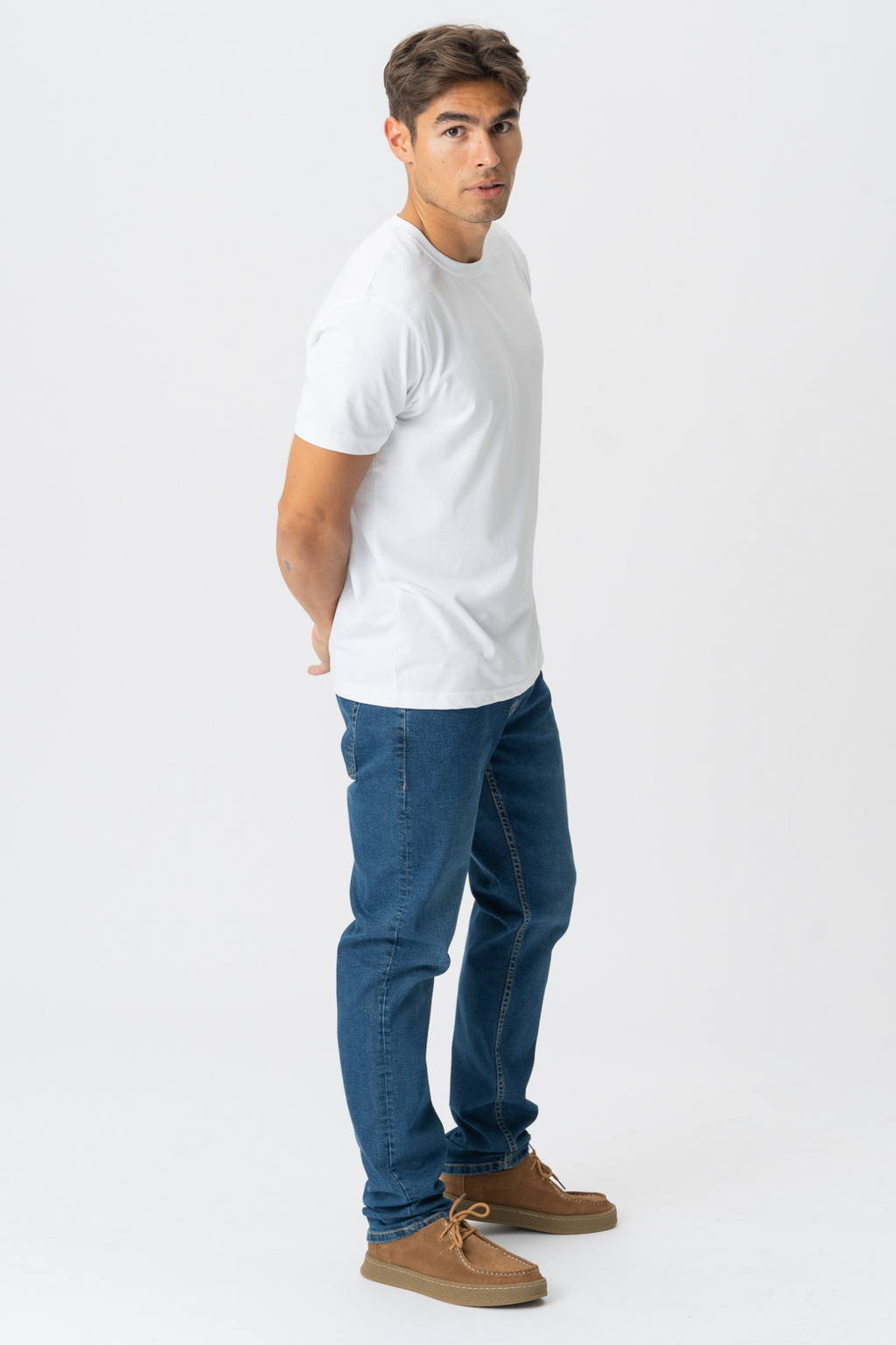 Performance Jeans (Regular) - Medium Blue Denim