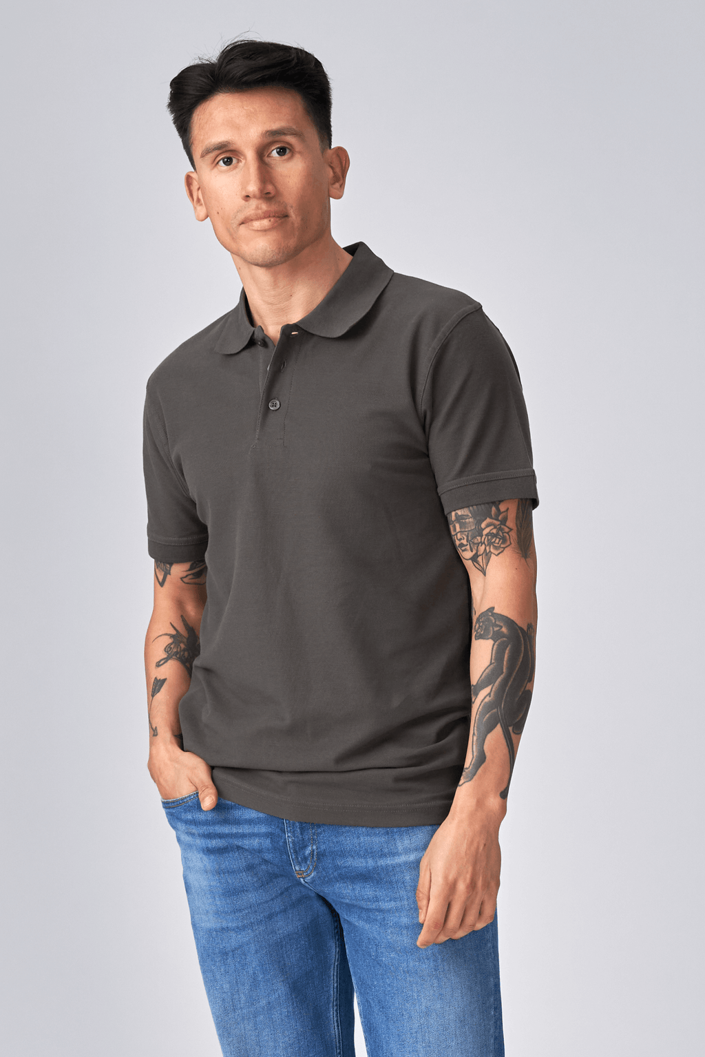 Basic Polo - Dark Grey