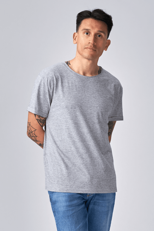 Deep Round Neck - Light grey