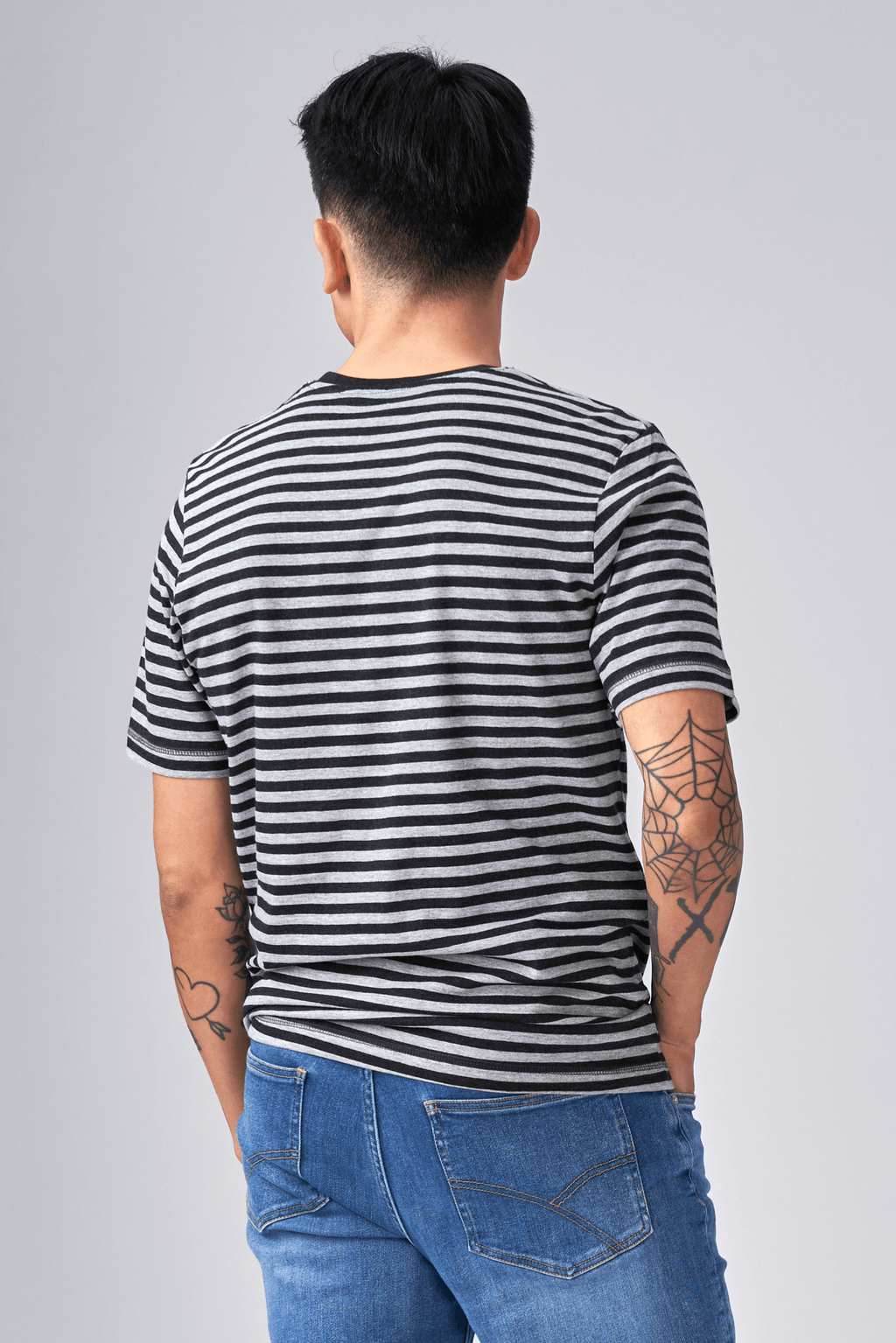 Nørregade Stripe - Mottled Black-Grey