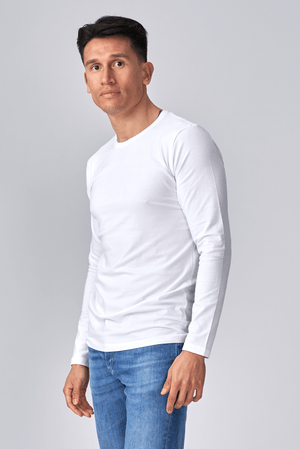 Long-sleeved Muscle T-shirt - White