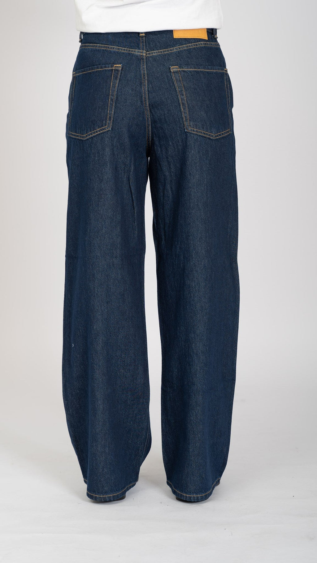 Performance Wide Jeans - Dark Blue Denim