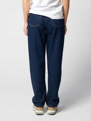 Performance Loose Jeans - Dark Blue Denim