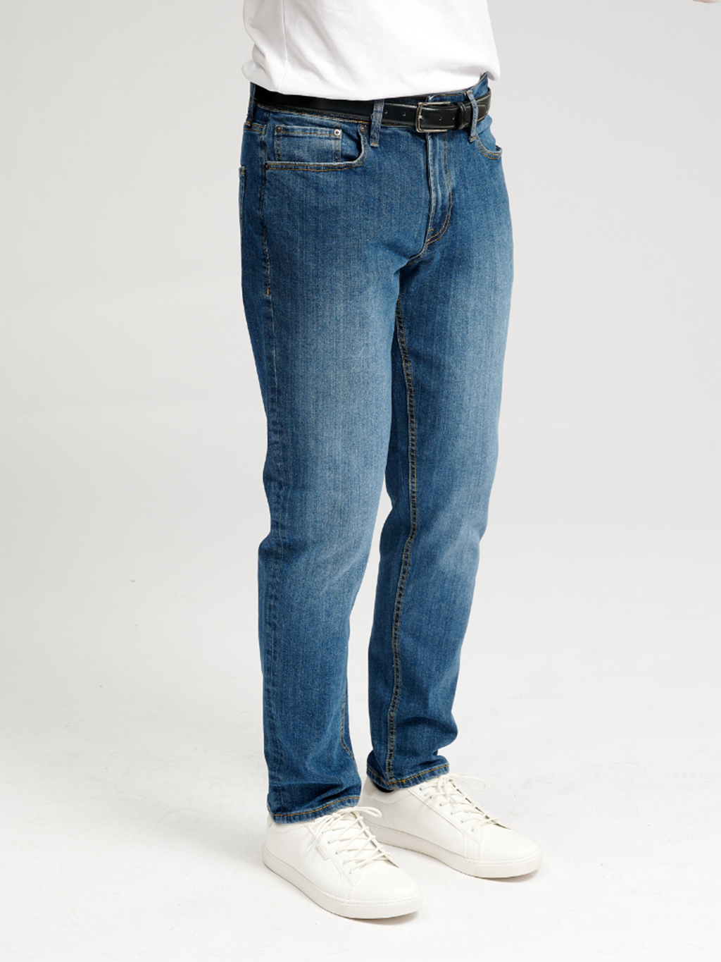 Performance Jeans (Regular) - Medium Blue Denim