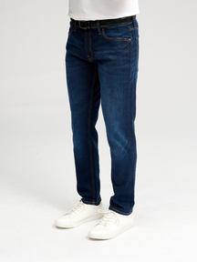 Performance Jeans (Regular) - Dark Blue Denim