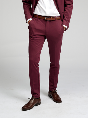 Performance Trousers - Burgundy