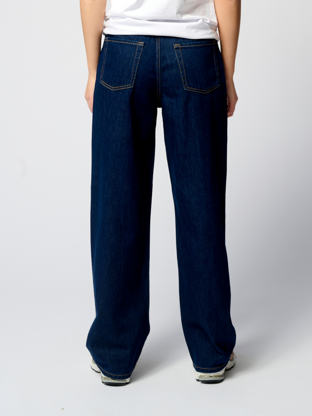 Performance Wide Jeans - Dark Blue Denim