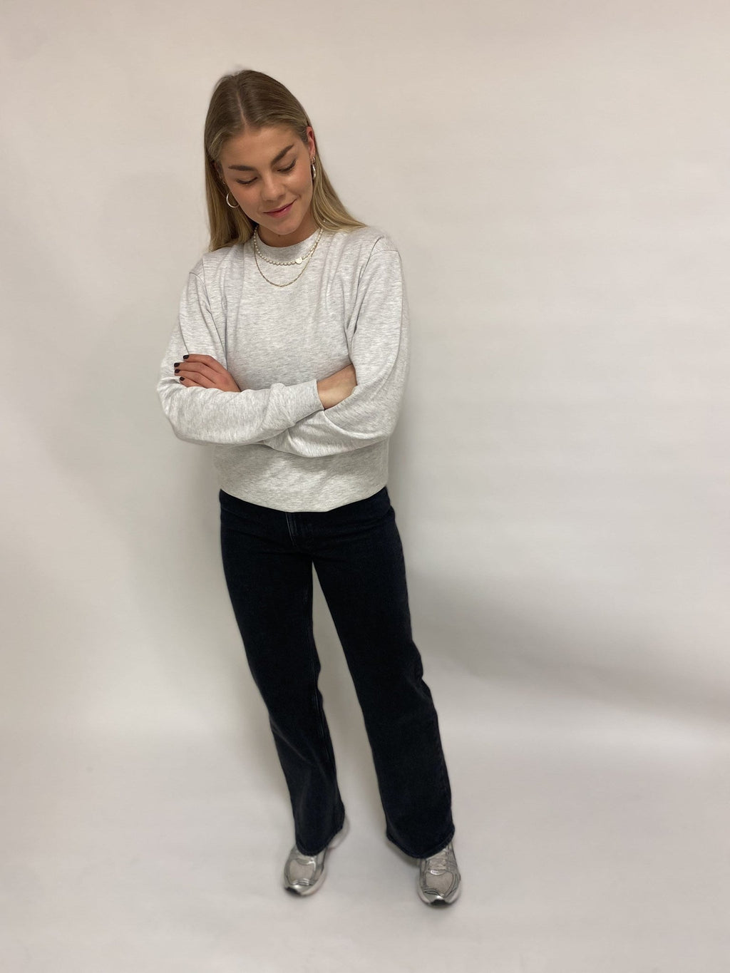 Basic Crewneck - Ash grey (women)