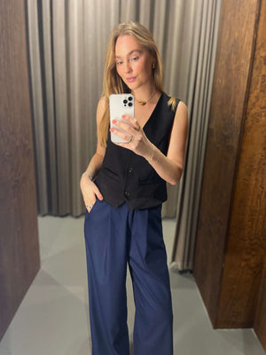 Nadia Trousers - Navy