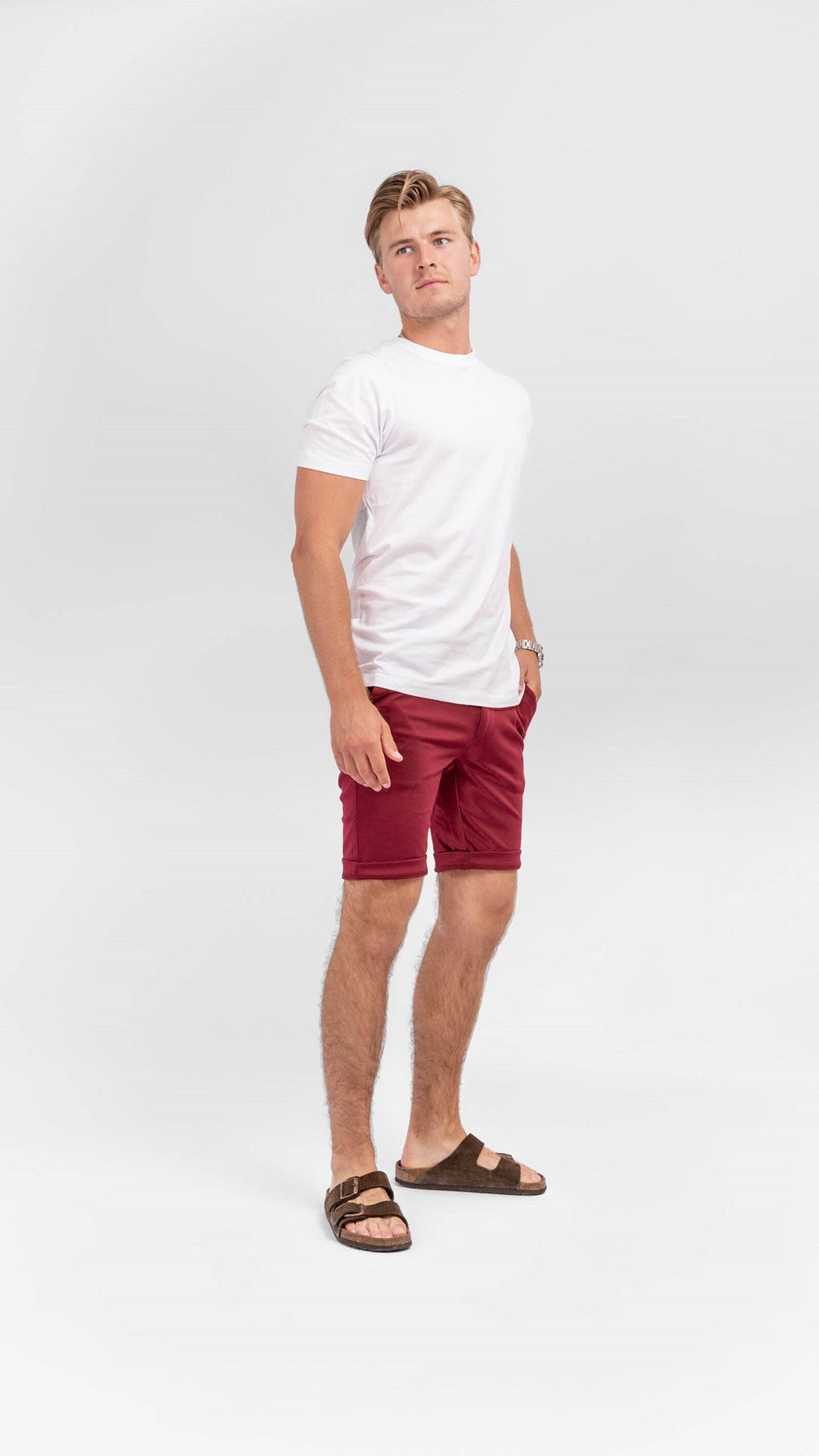 Chino Shorts - Burgundy