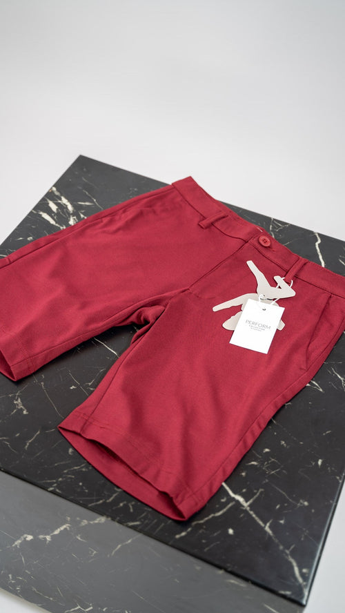 Chino Shorts - Bordeaux - TeeShoppen - Rød