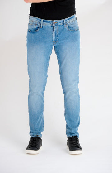 Performance Jeans (Slim) - Light Blue Denim