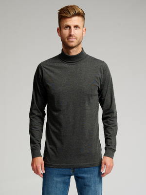 Rollneck jumper - Dark grey