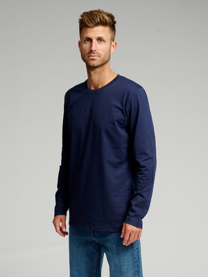 Basic Long-sleeved T-shirt - Navy