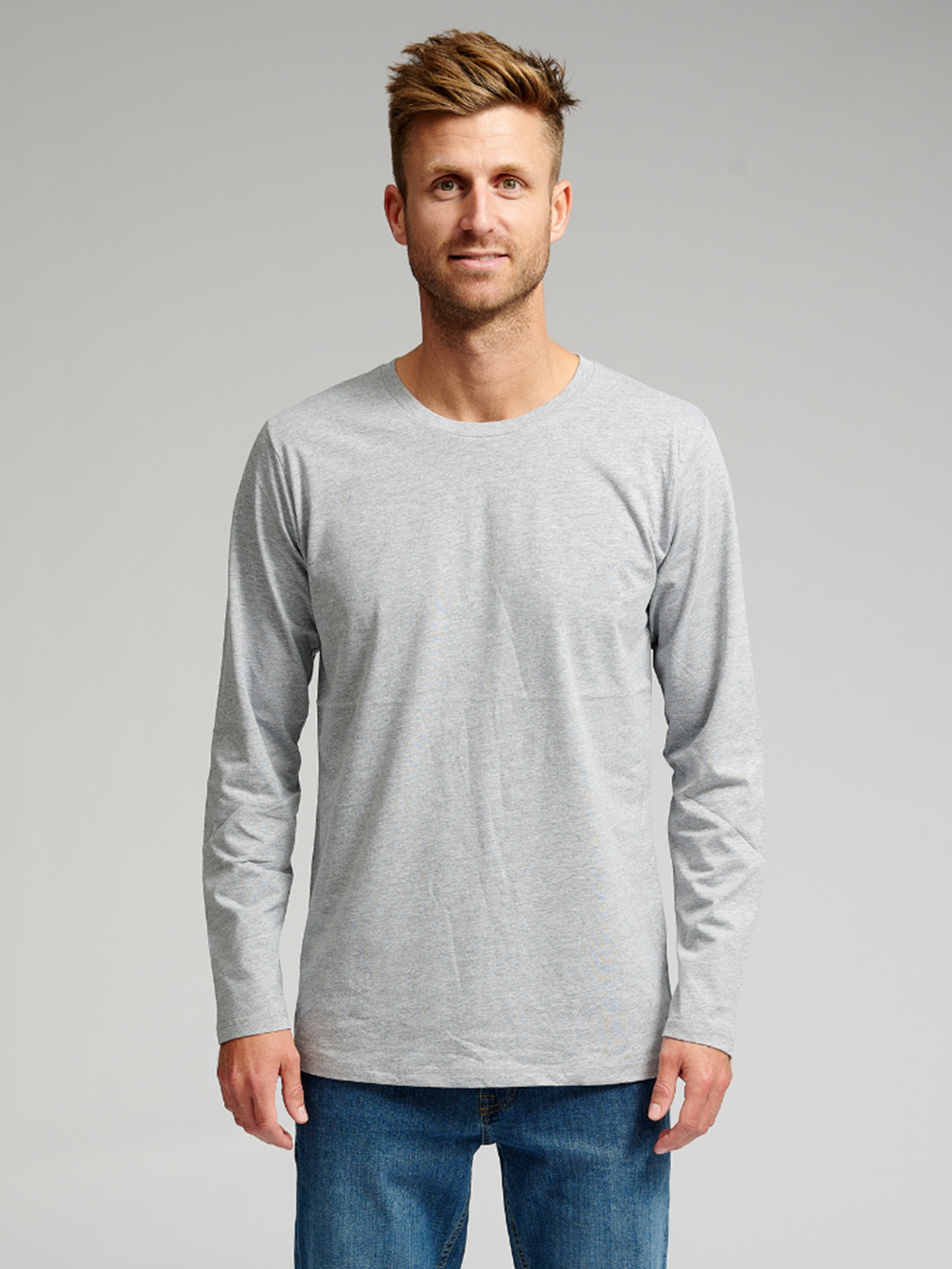 Basic Long-sleeved T-shirt - Grey