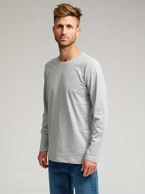 Basic Long-sleeved T-shirt - Grey