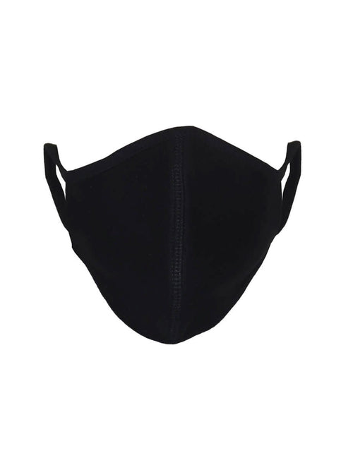 10 pcs. Fabric mask with 3 layers - Black (organic cotton) - TeeShoppen - Black