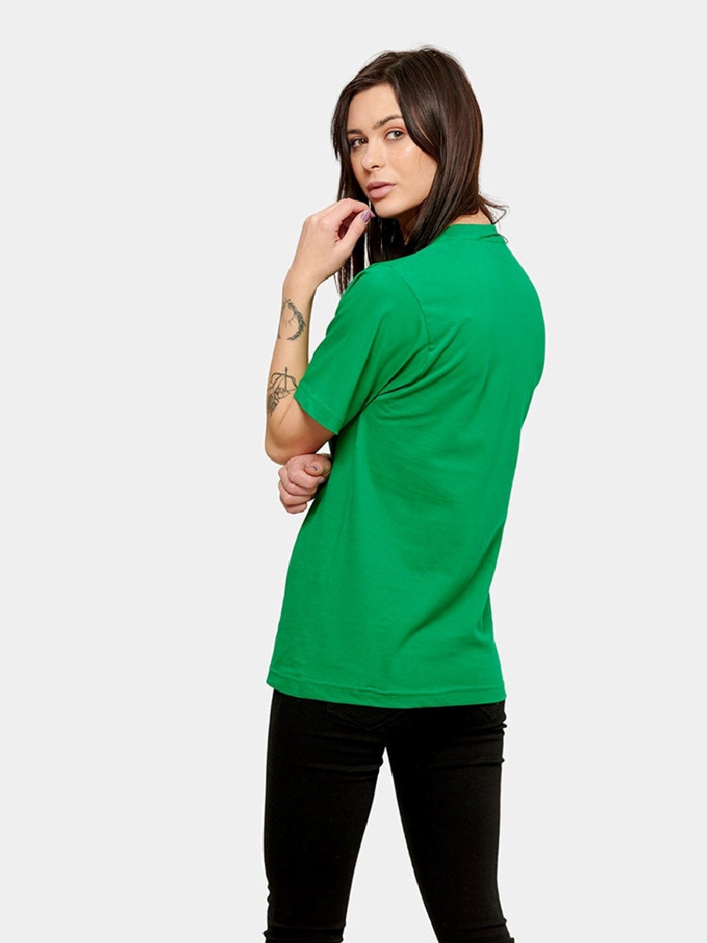 Oversized t-shirt - Green - TeeShoppen - Green 3