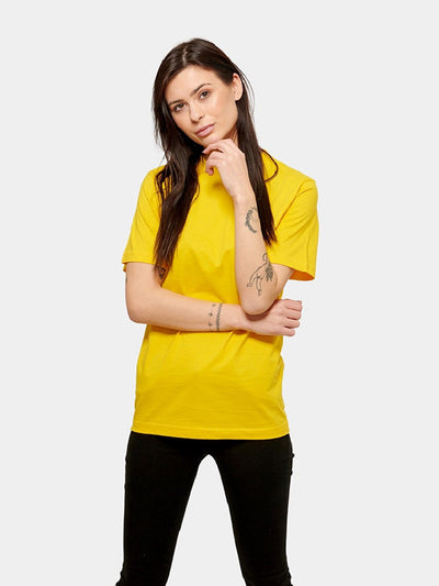 Oversized t-shirt - Yellow - TeeShoppen - Yellow 5