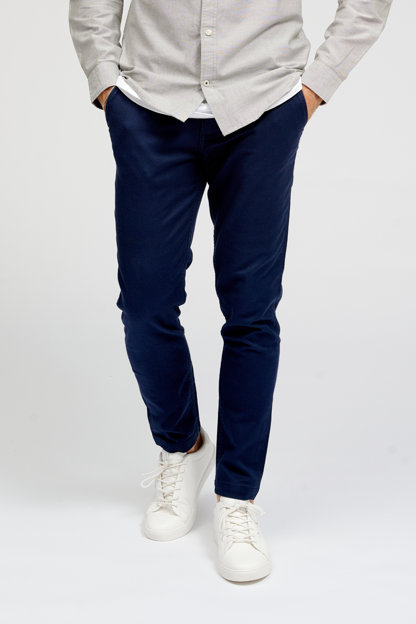 Performance Structure Trousers - Navy - TeeShoppen - Blue
