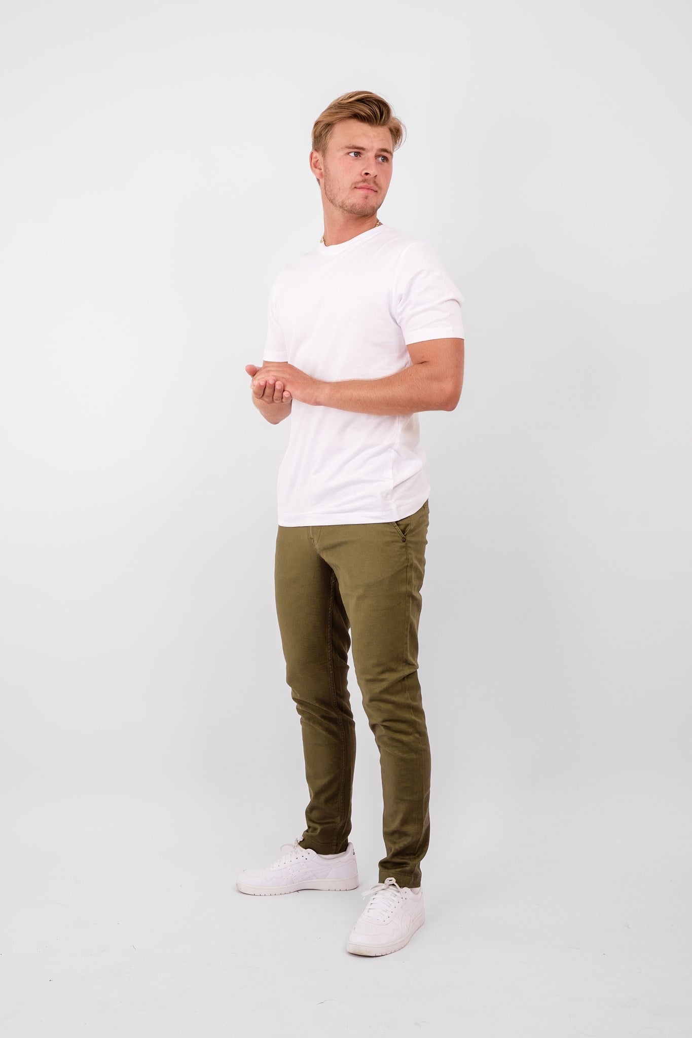 Performance Structure Trousers - Olive - TeeShoppen - Green 3