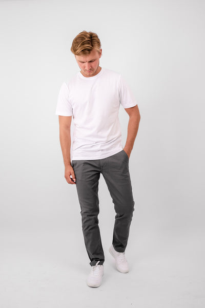Performance Structure Trousers (Regular) - Dark Grey - TeeShoppen - Grey 2