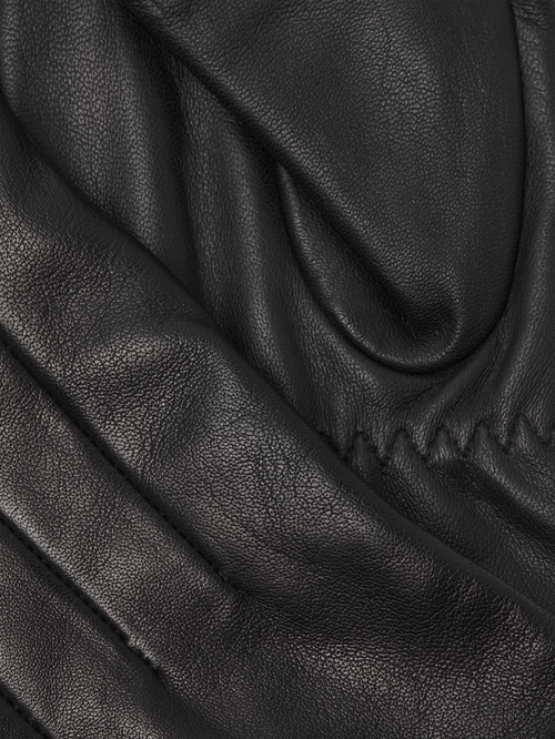 Classic Leather Gloves - Black - TeeShoppen - Black