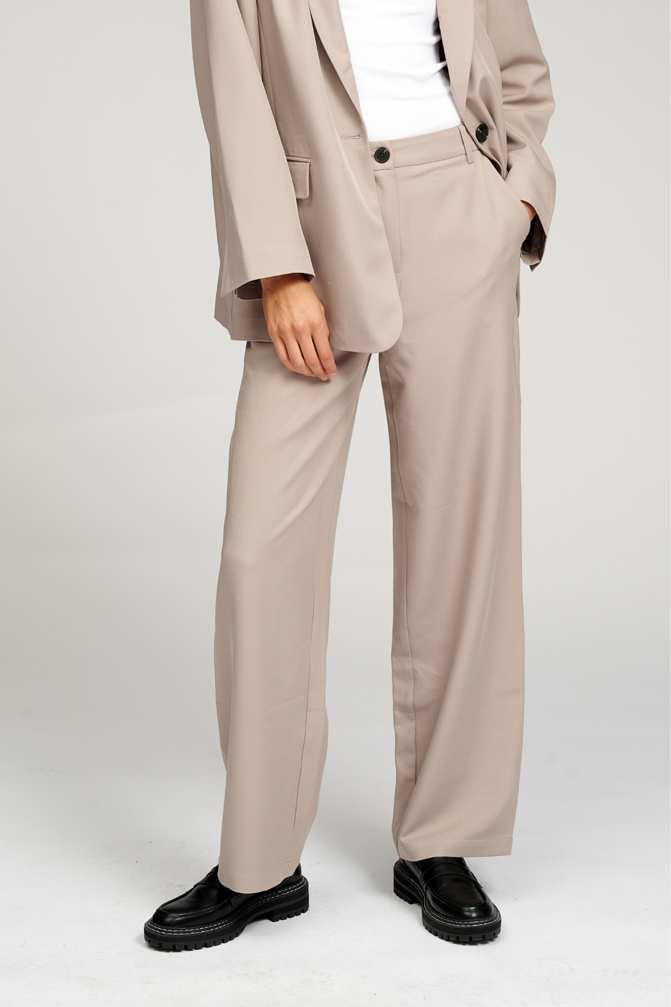 Classic Suit Trousers - Grey - TeeShoppen - Grey