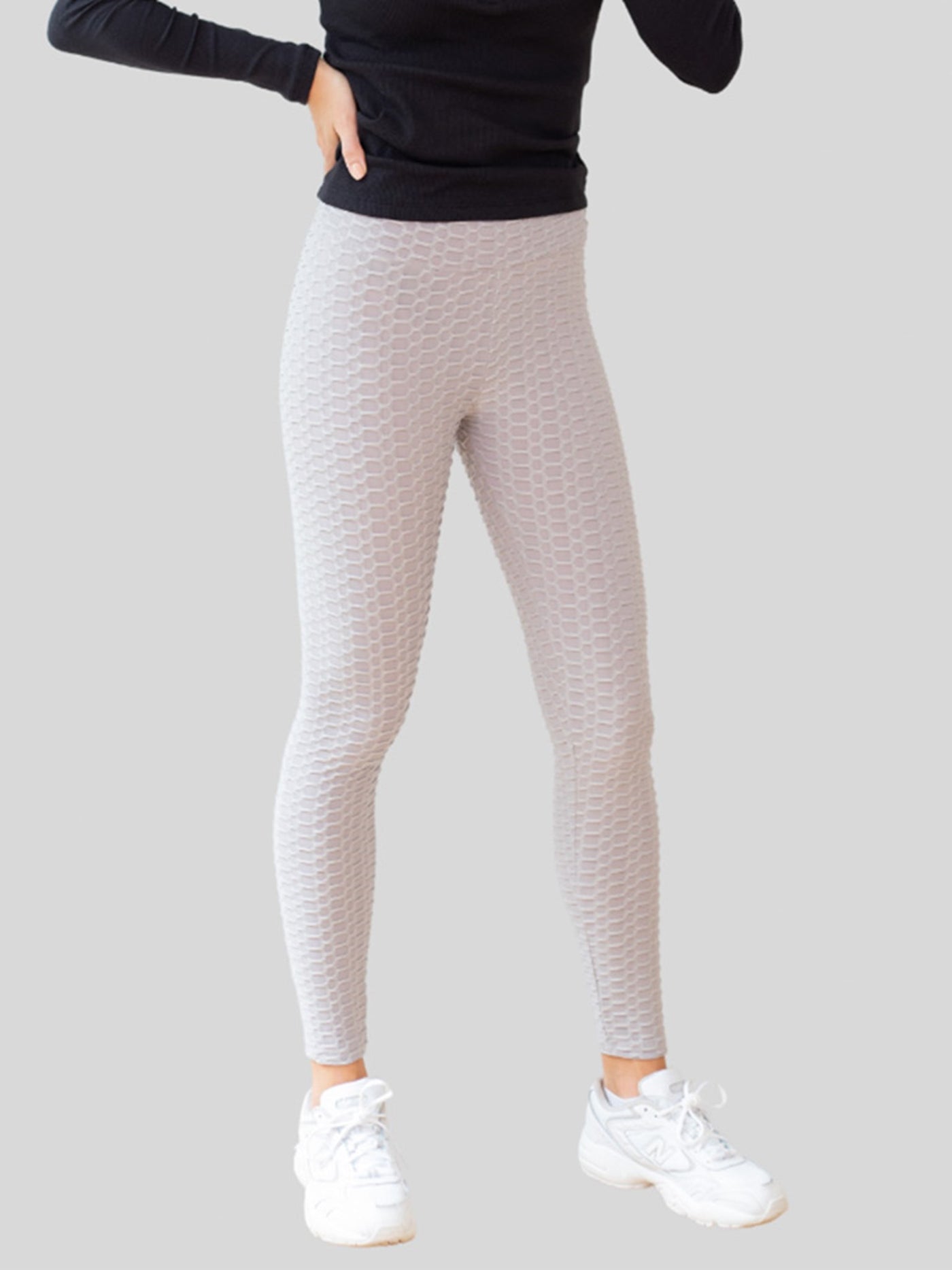 Naio Leggings - Light Gray Dot